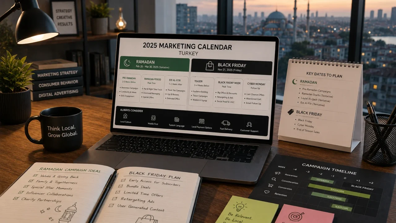 Ramadan and Black Friday Marketing Calendar for Brands in Turkey